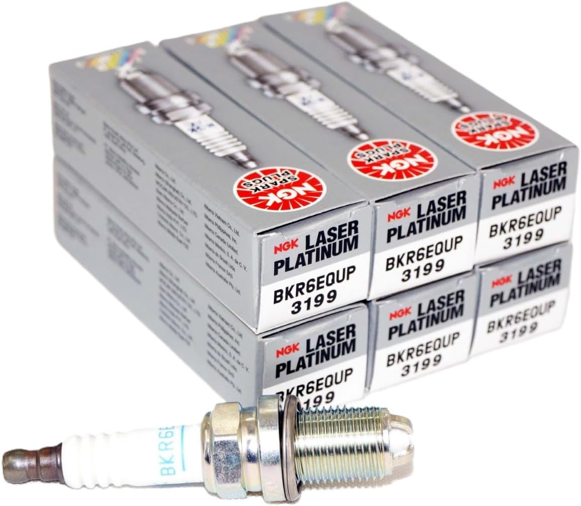 BMW Spark Plugs, Plug Set Laser Platinum OEM 3199 (6pcs)
