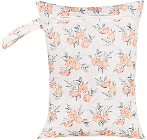 Miniatura 3 de MOMIGO Juego de 3 bolsas húmedas y secas para pañales de tela de bebé, reutilizables, lavables para cochecitos, pañales, bolsas de viaje, bolsa de