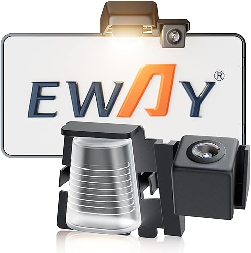 EWAY Cámara de seguridad de marcha atrás para Jeep Wrangler JK JKU 2007-2018 cámaras de visión trasera impermeable fácil montaje con línea de