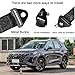 AULESSE Tow Hook Rear Tow Hook Bumper Pintle Hook Pintle Hitches Receiver Hook Quick Release Bumper Tow Strap Tow Hook JDM Multi-Functional Connection Accessory Compatible with Most Cars(Black)
