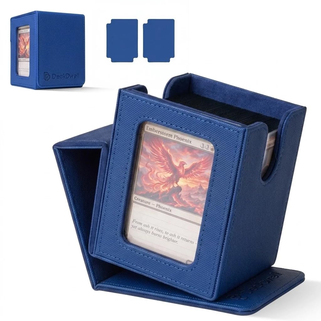 Amazon.com: Commander deck box with window Fits 100 Double Sleeved