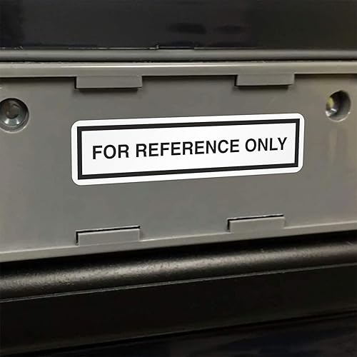 Miniatura 4 de SmartSign Etiqueta extraíble de vinilo para escribir "solo para referencia", 2 x 0.5 pulgadas, paquete de 160
