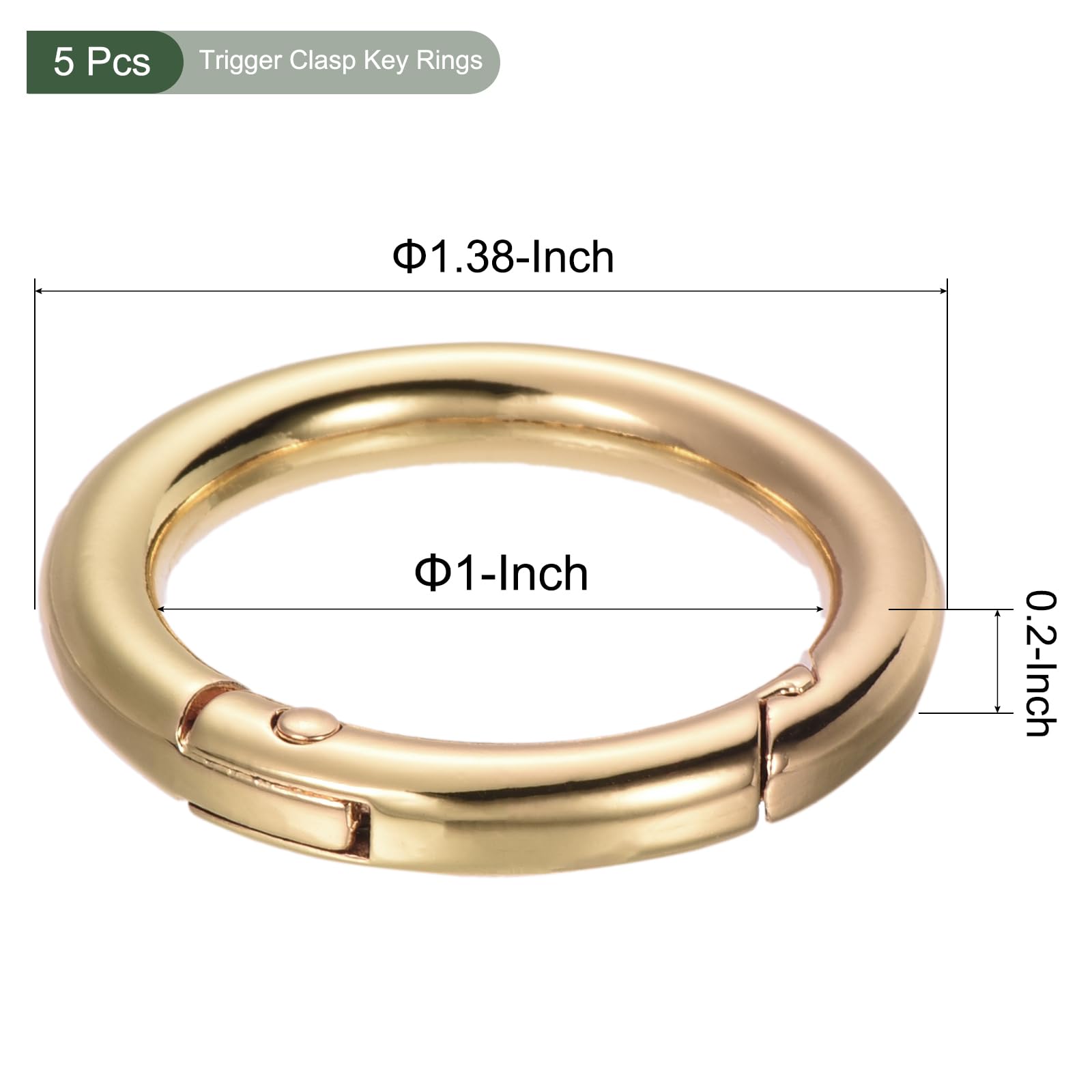 YOKIVE 5 Pcs Spring O Rings - Image 2