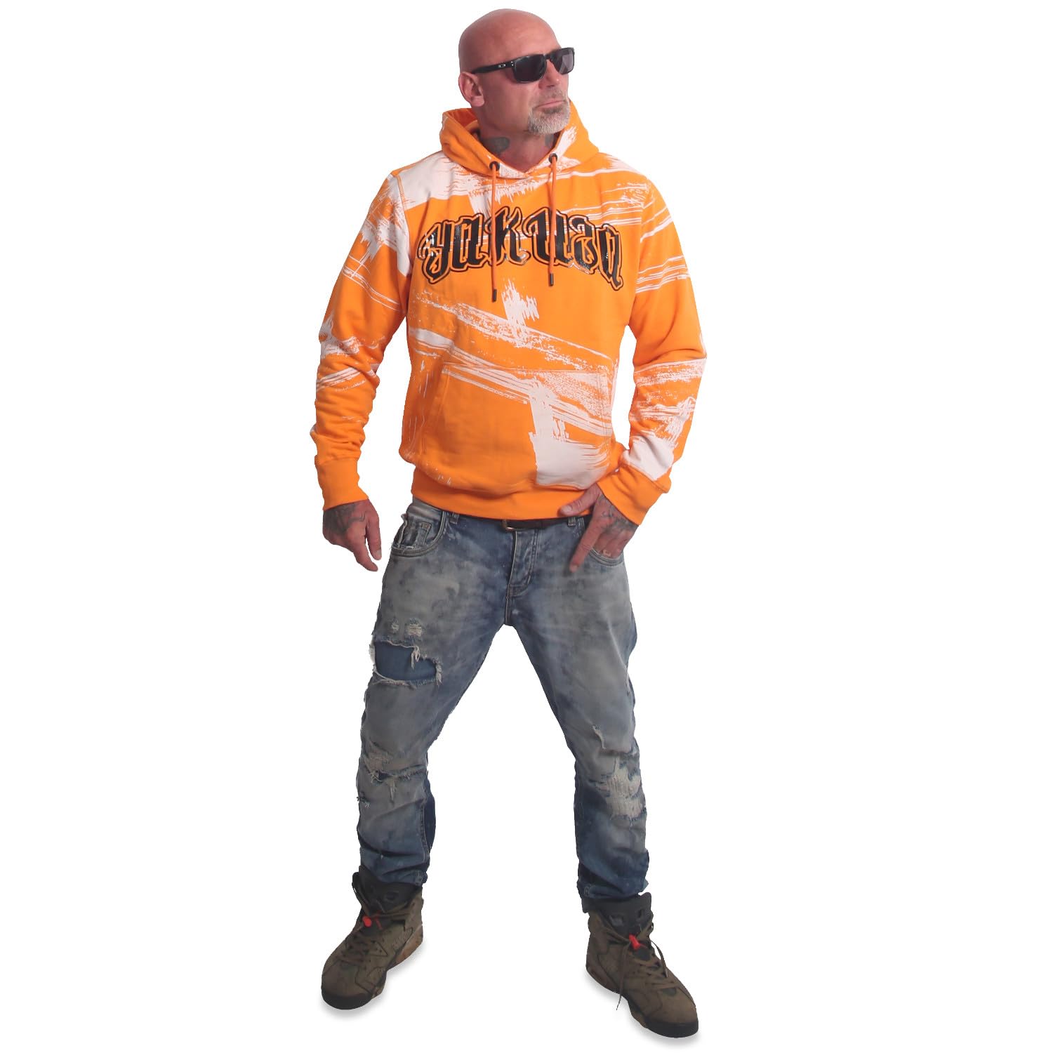 Yakuza Herren Care Allover Hoodie Kapuzenpullover