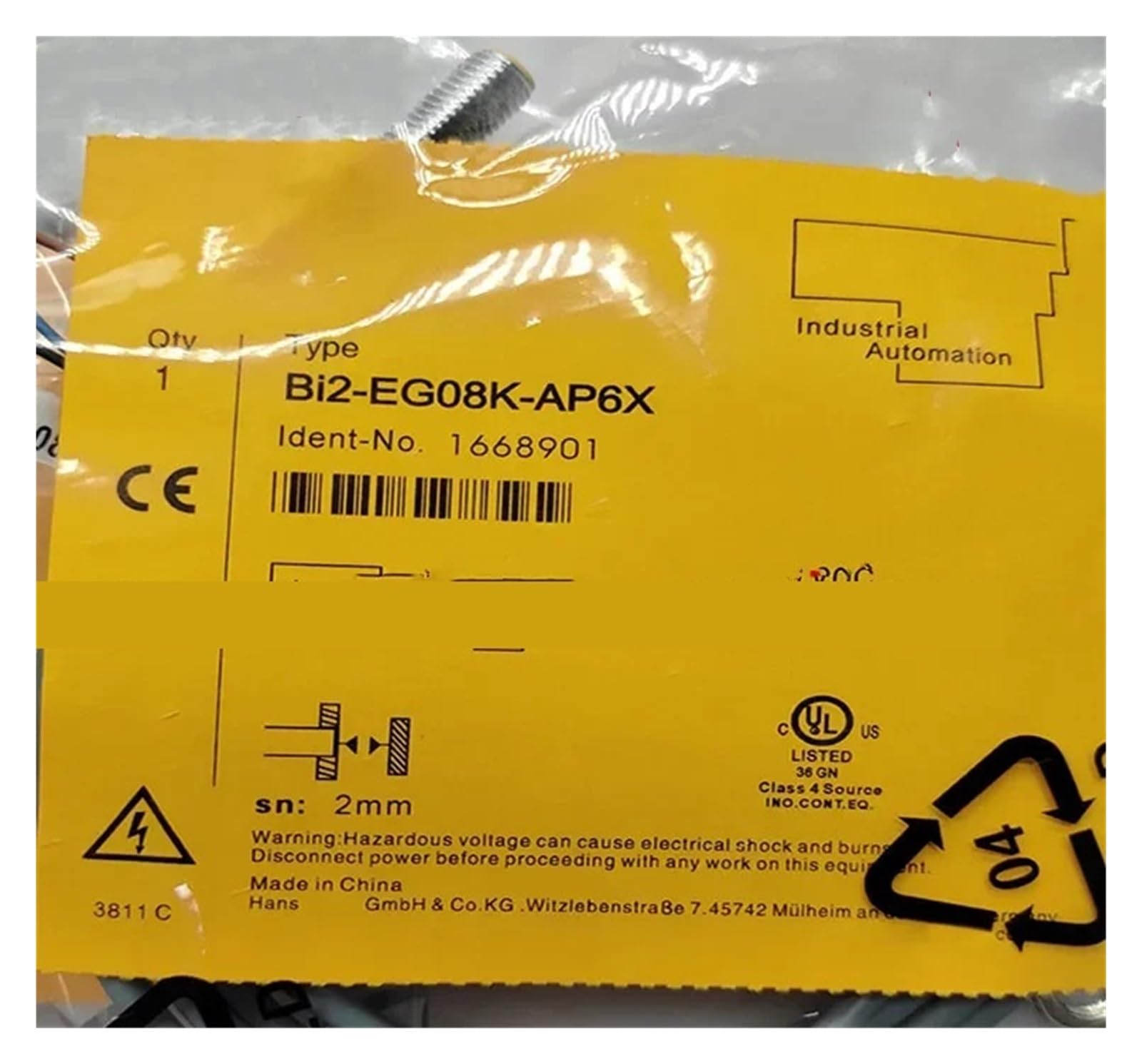 XDDQWSWA 3pcs proximity switch BI2-EG08K-AP6X BI2-EG08K-AN6X BI2-EG08-RN6X BI2-EG08-RP6X(BI2-EG08-RP6X)