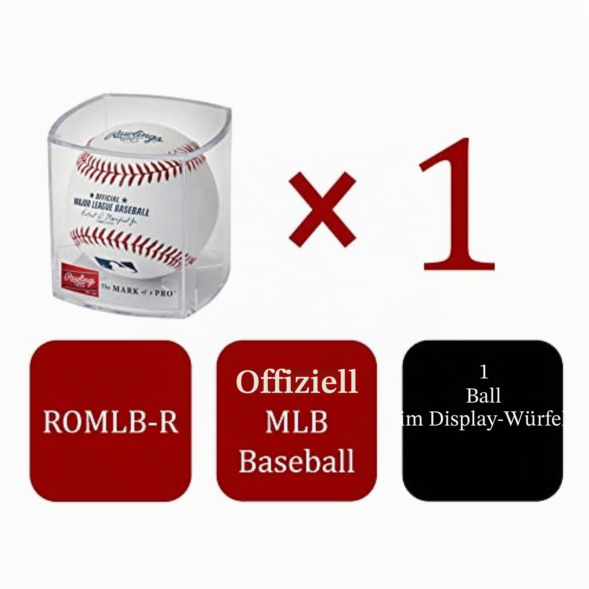 Rawlings | Official 2022 Major League Baseball | Display Case Included | MLB | ROMLB-R
