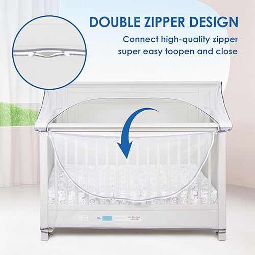 Miniatura 5 de Mosquitera para cuna convertible (blanco)