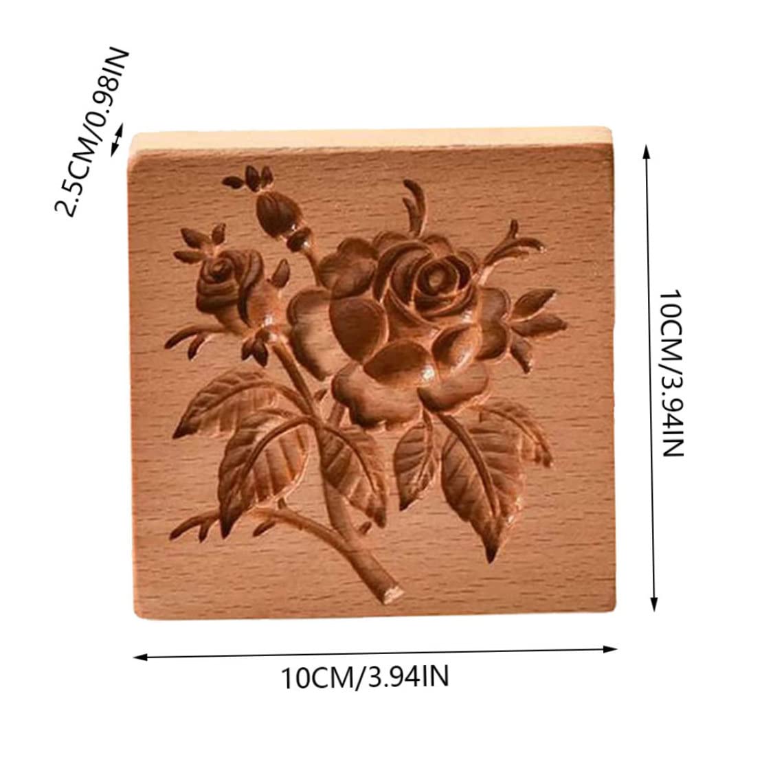 Keksausstecher, Keksformen aus Holz, Keks, Keksstempel, Keks-Backform, Holzbacken, 3D-Pressstempel, Kekspresse, DIY-Backen, Holzform