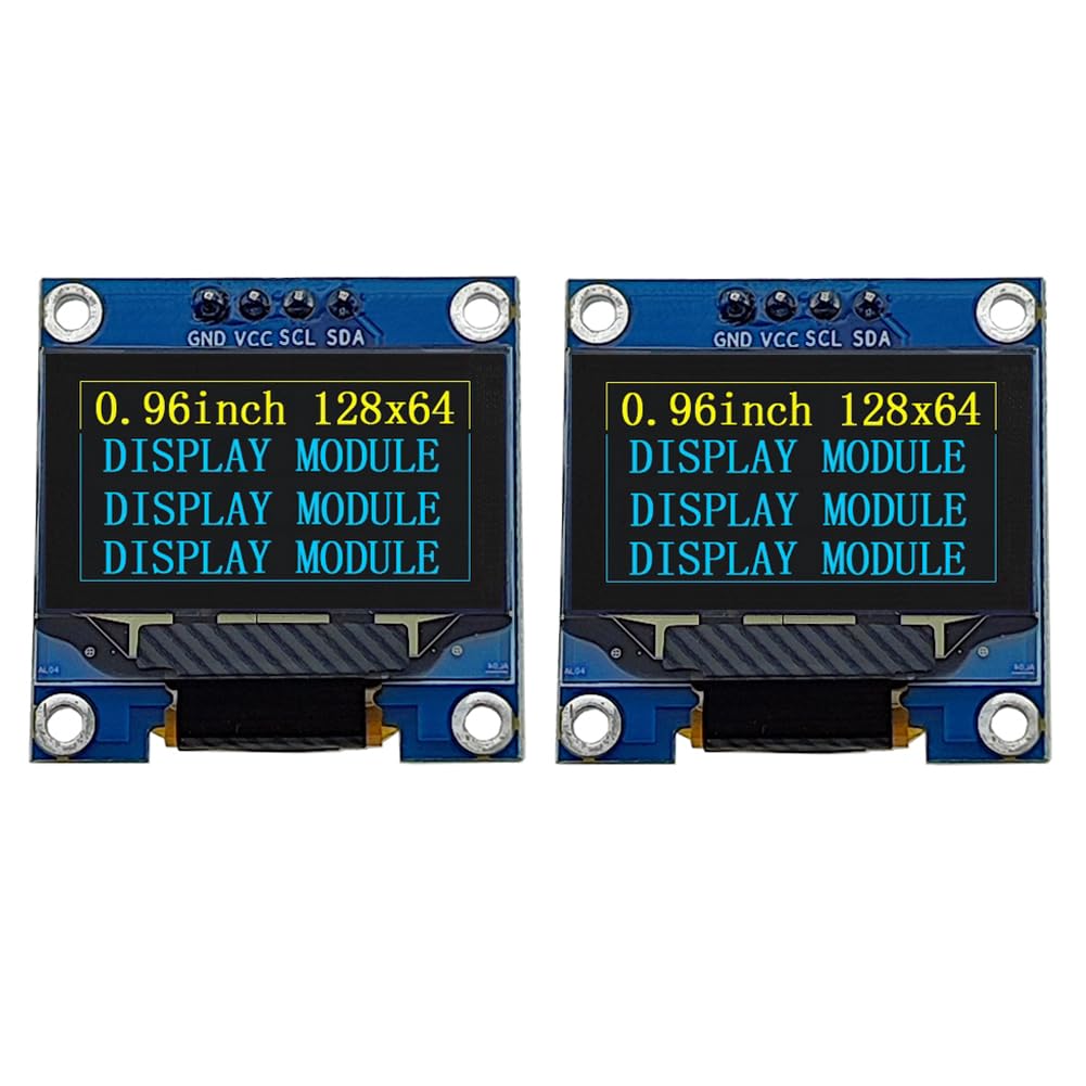 Display lcd para arduino, módulo de tela oled iic i2c spi 128x64 i2c