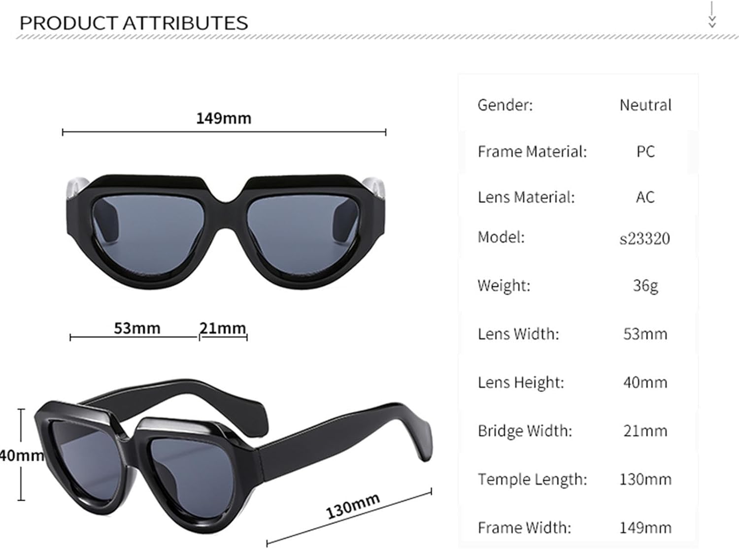 Fashion Retro Sun Glasses Large Frame Sunglasses