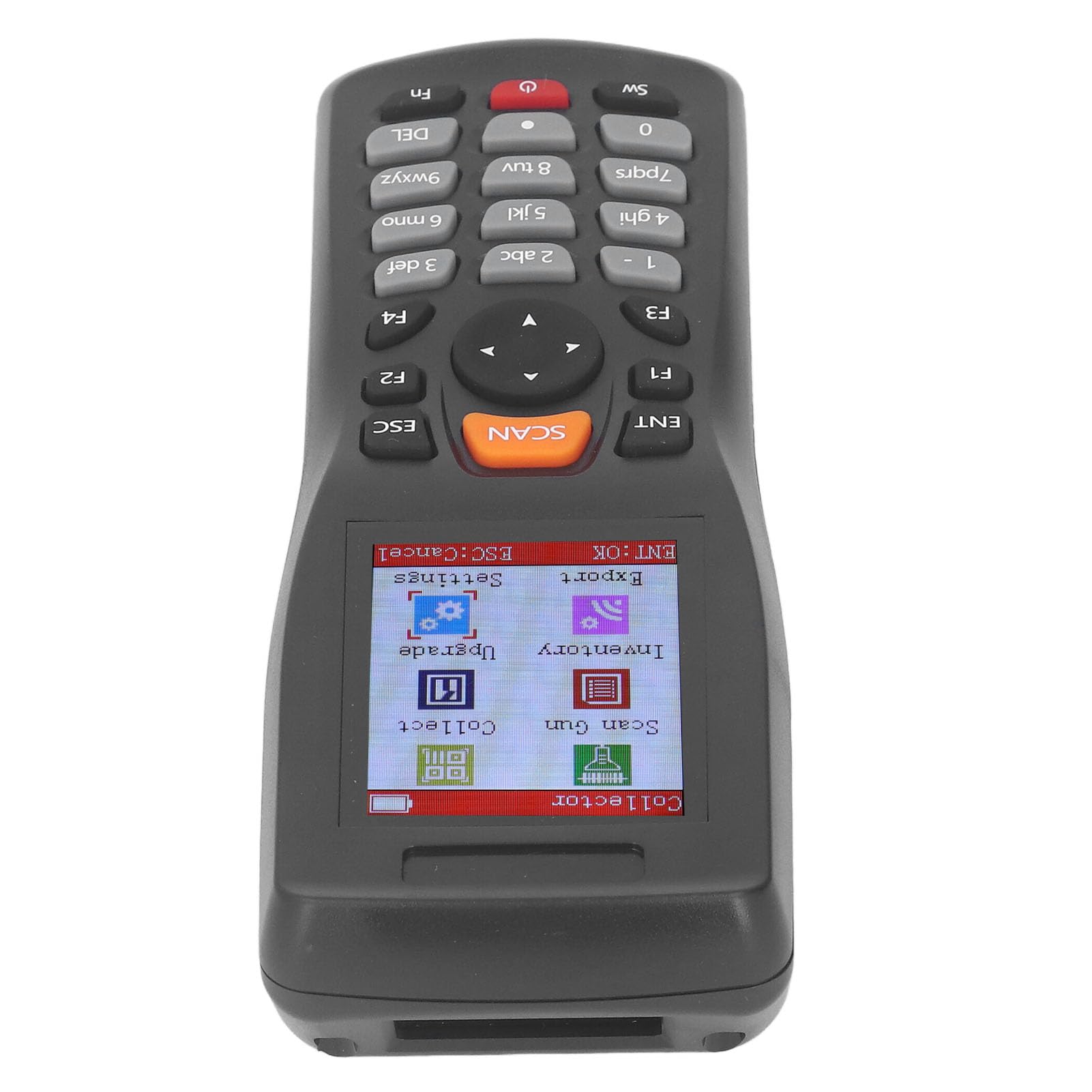 Scanner di Codici a Barre 1D, Raccoglitore Dati Wireless 2,4 GHZ, Scanner di Inventario Portatile con Schermo a Colori 2,2 Pollici, Batteria Ricaricabile, Scanner di Codici a