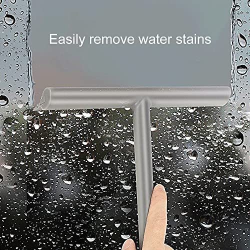 Miroir mural impeccable et sans buée avec raclette de douche vitres