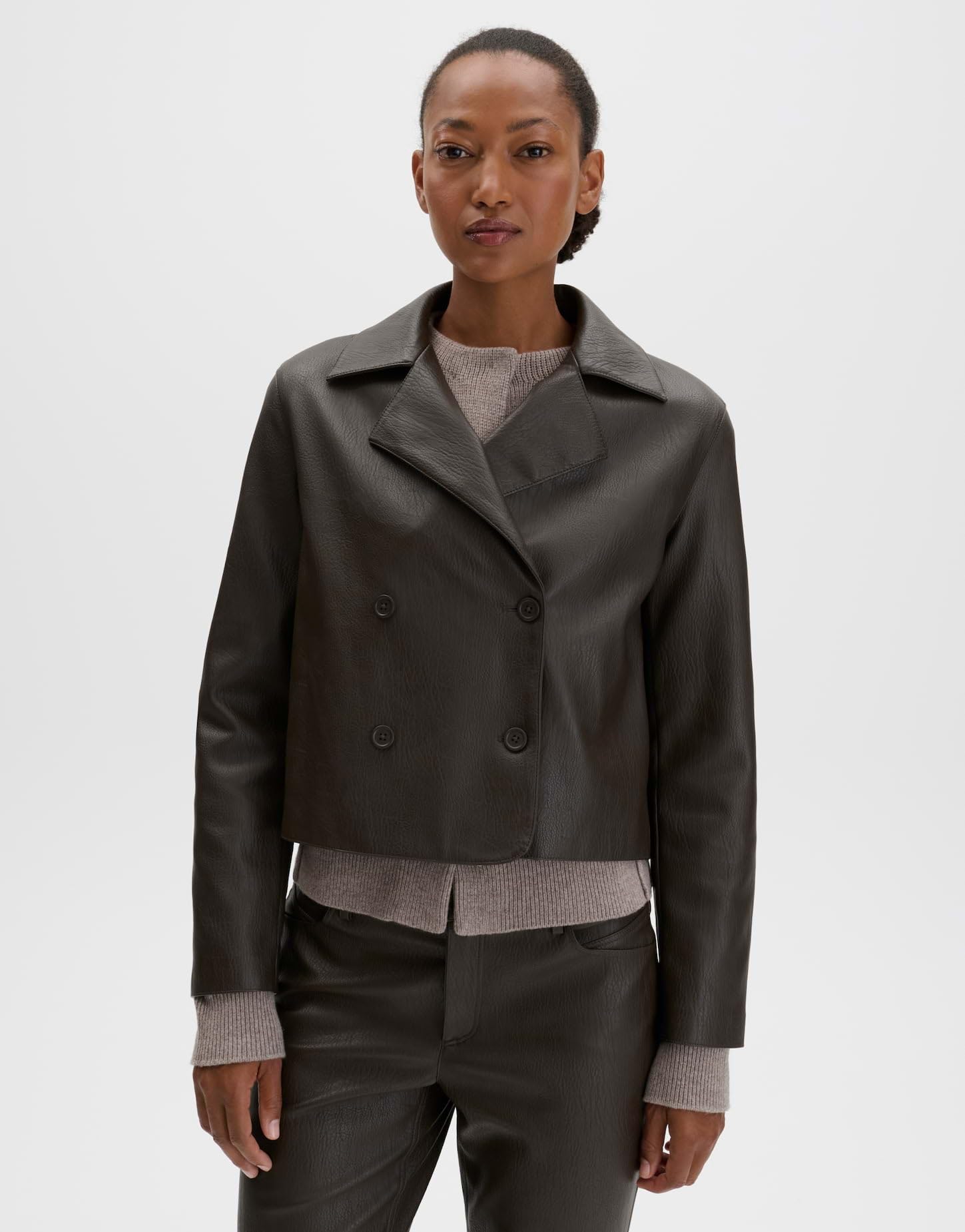 someday Lederjacke Damen