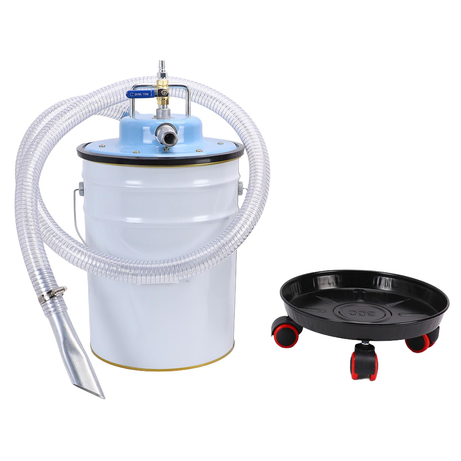 Aspirador Neumático Industrial 20L Acero Inoxidable Limpiador Seco Húmedo