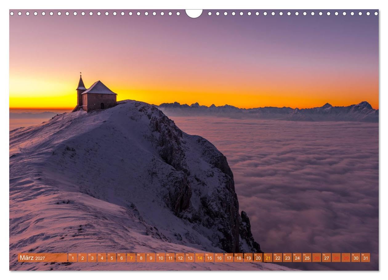 CALVENDO - DOBRATSCH - Die Magie der Fernsicht (Wandkalender 2027 DIN A3 quer), Monatskalender: Ein atemberaubendes Panorama