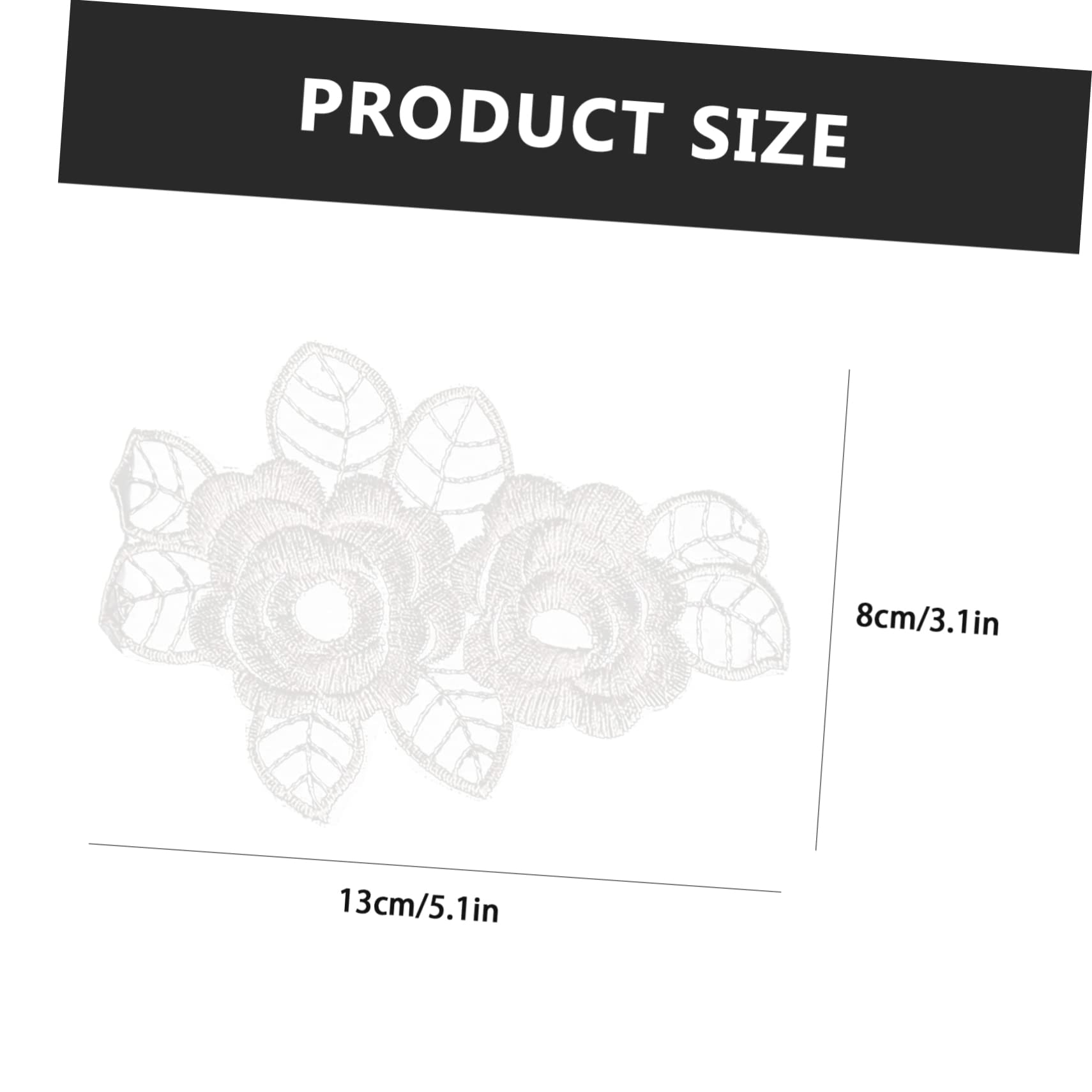 TEHAUX 60pièces Patches Dentelle Fleurie Pour Vêtements Appliques De Broderie Pour Réparation Et Décoration De Robes Styles Variés
