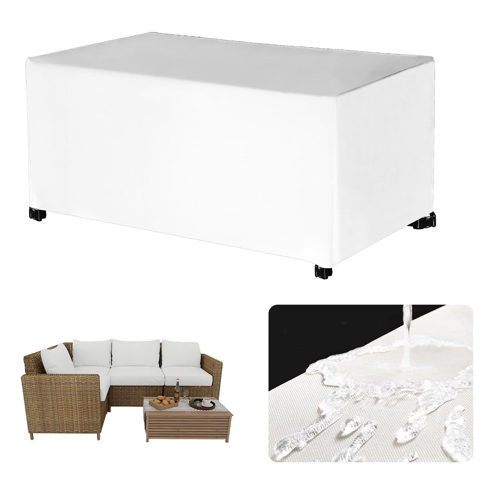 Funda Para Muebles De Jardín Negra 350x260x90 Cm 420D Oxford | Leroy Merlin