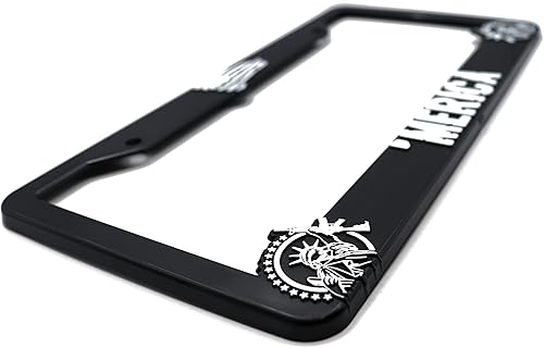 Miniatura 2 de Merica' for America - Marco elevado 3D para placa de matrícula  1 paquete de cubierta para placa de automóvil de Estados Unidos  Soporte universal