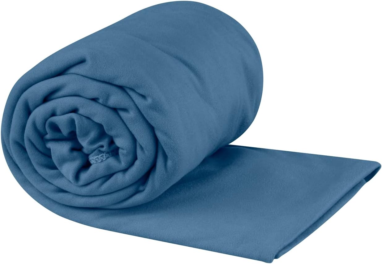 Pocket Microfibre Towel - Beach Towel - Tiny Pack Size - Ultra Absorbent & Quick Dry - Whisper Light - Hang Loop & Case - For Backpacking