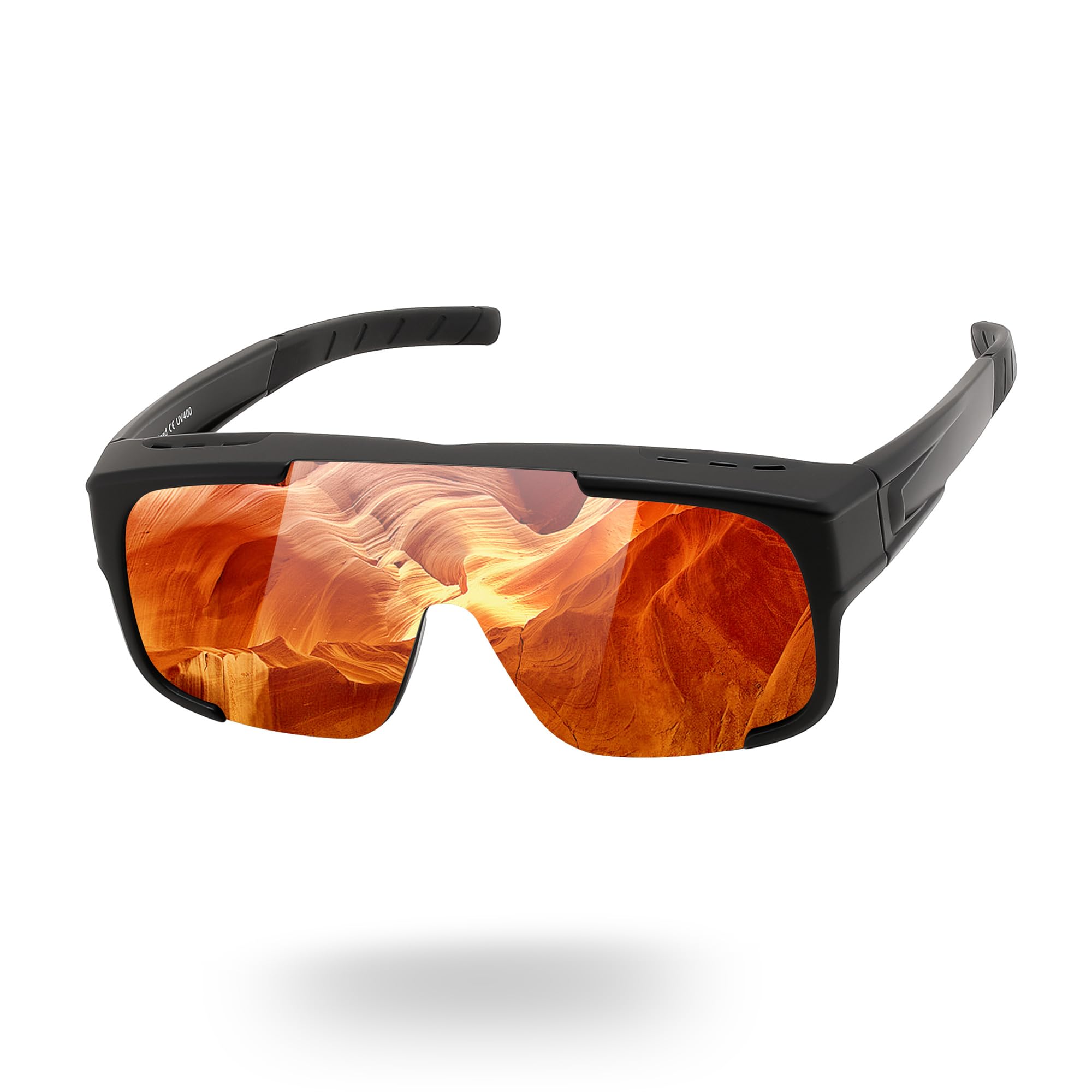 FEISEDY Polarized Fit Over Glasses Sunglasses for Men Women TR90 Anti Glare