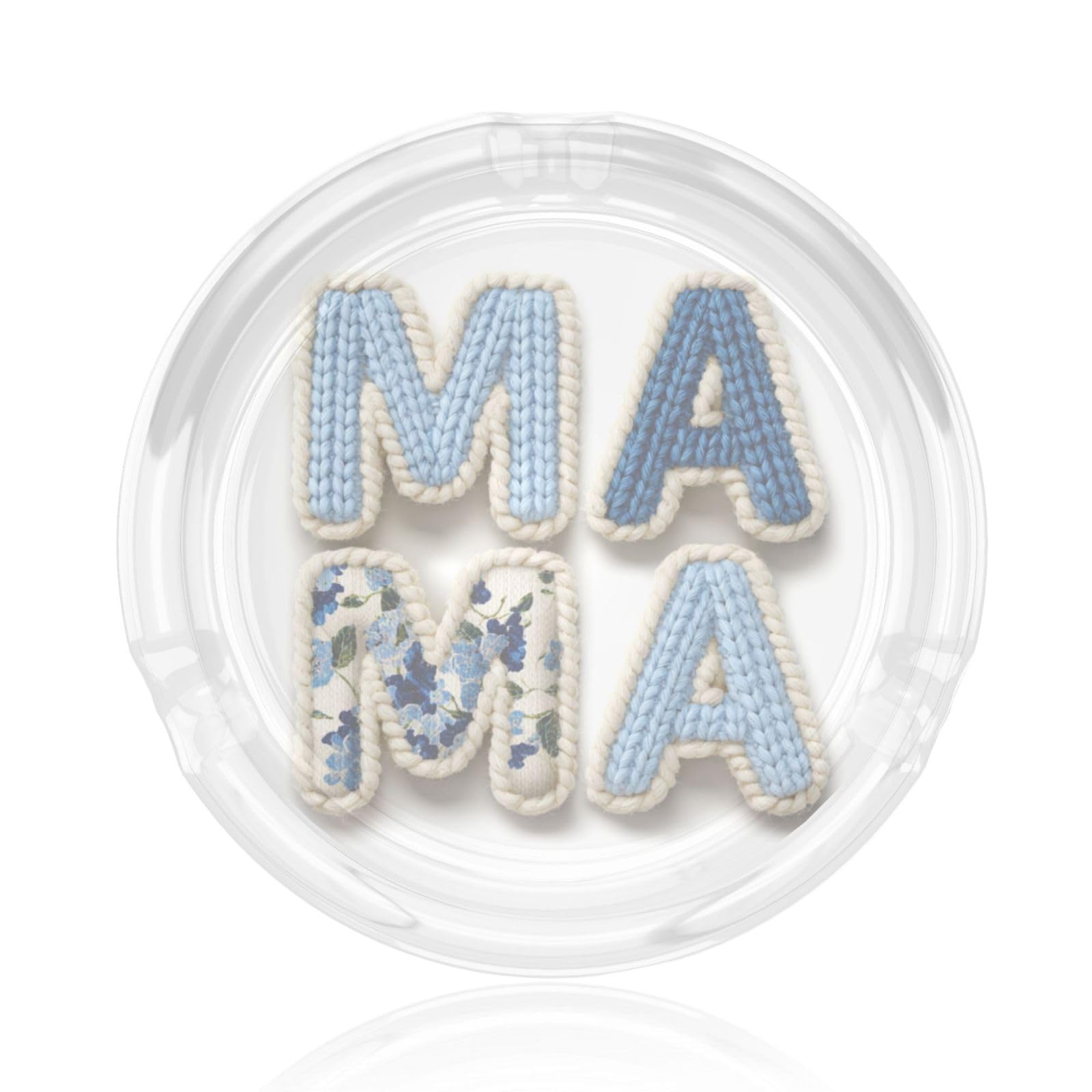 Word Mama Woven Stitches Glass Ashtray For Cigarettes Ash Trays Case For Home Office Decor