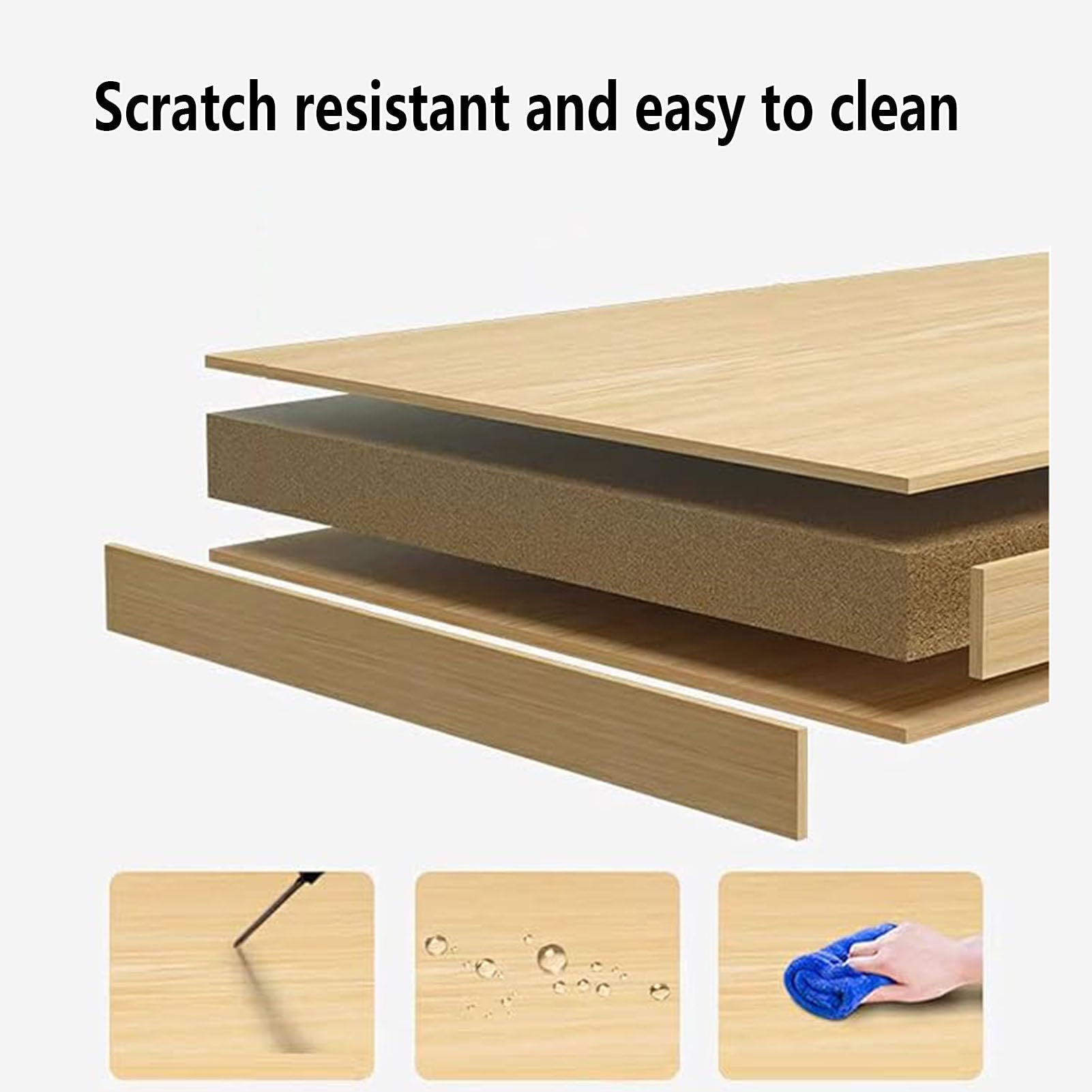 Postazione di lavoro doppia in legno con 3 cassetti portaoggetti per due persone casa ufficio scrittura marrone Dimensioni: 180 x 60 x 75 cm