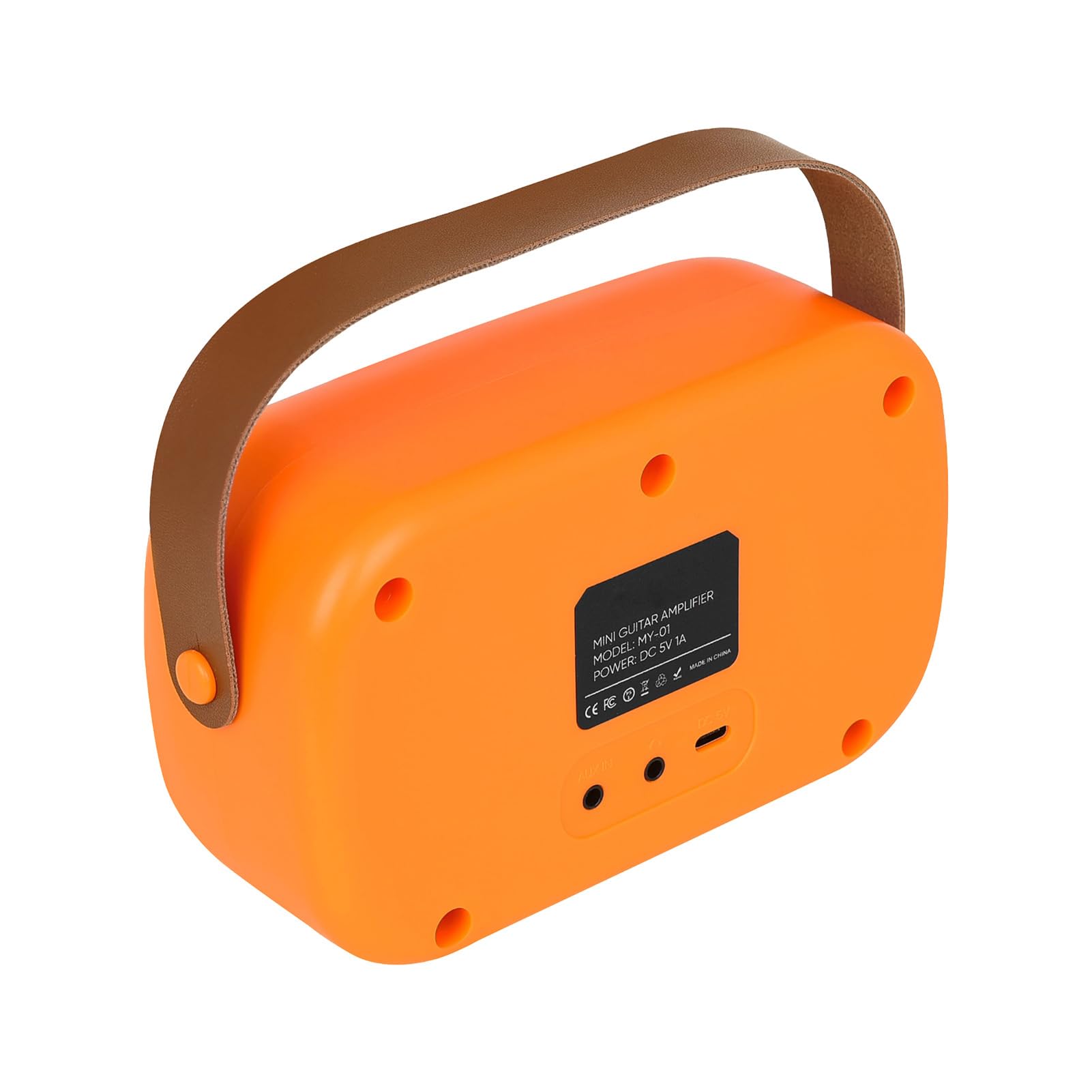 Ausla Amplificador de Guitarra Portátil, Amplificador de Guitarra Eléctrica con Batería Recargable con Modos Limpio y Overdrive, 7 Horas de Reproducción para Práctica y Actuación Al Aire Libre