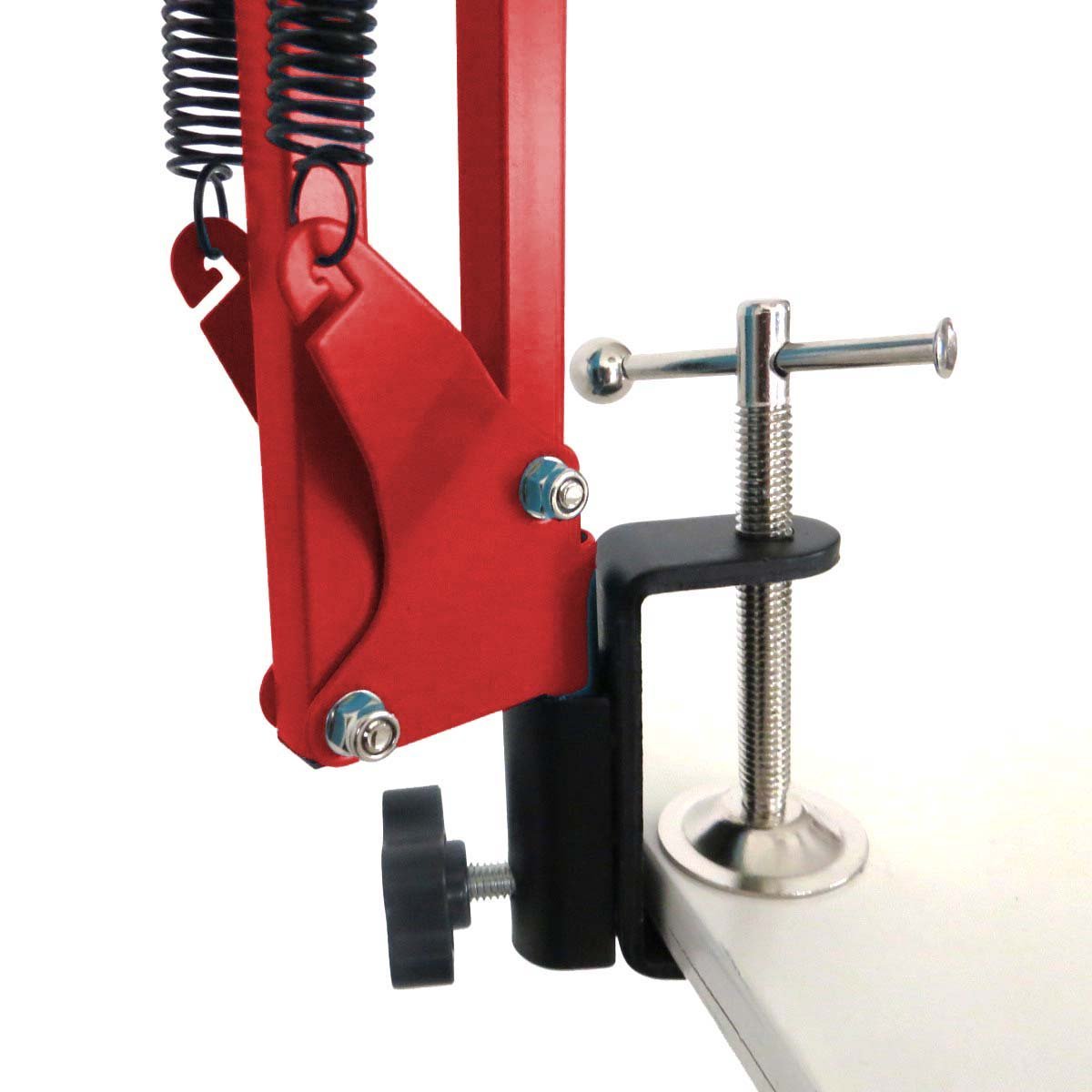 keepdrum NB35 RD Rot Gelenkarm Mikrofonstativ + MS089SV Mikrofon Spinne Silber für G-Track