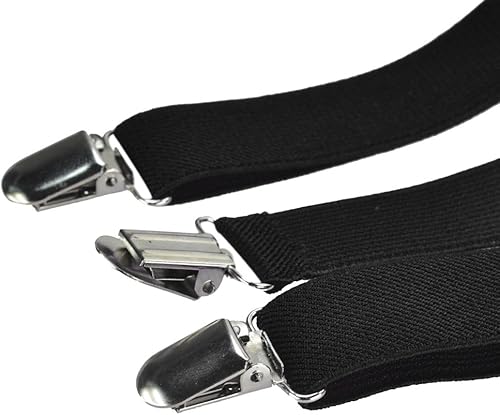 Miniatura 3 de Tirantes elásticos y ajustables de color sólido para niños y niñas