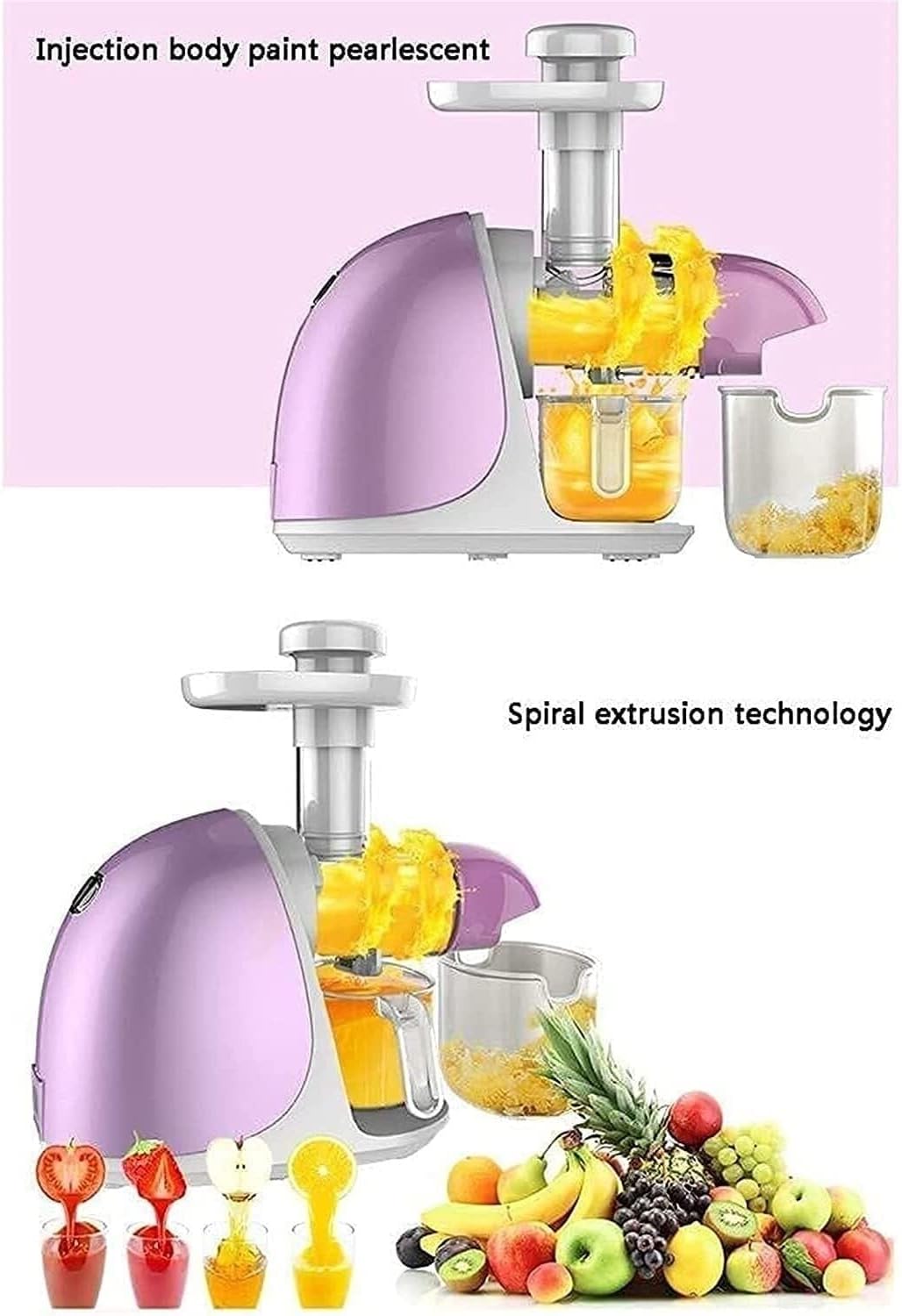 Juicer, Juicer- Electric Extractor Automatic Antioxidant Fruit and Vegetable Net, 150W
