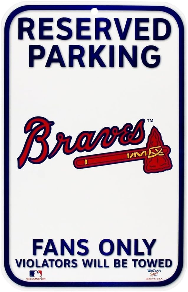 Old Glory Atlanta Braves - Reserved Parking Sign