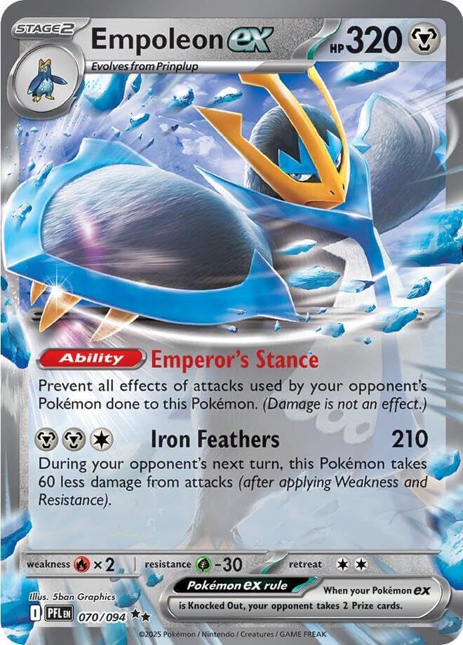 Pokemon - Empoleon ex - 070/094 - Phantasmal Flames - Single Card