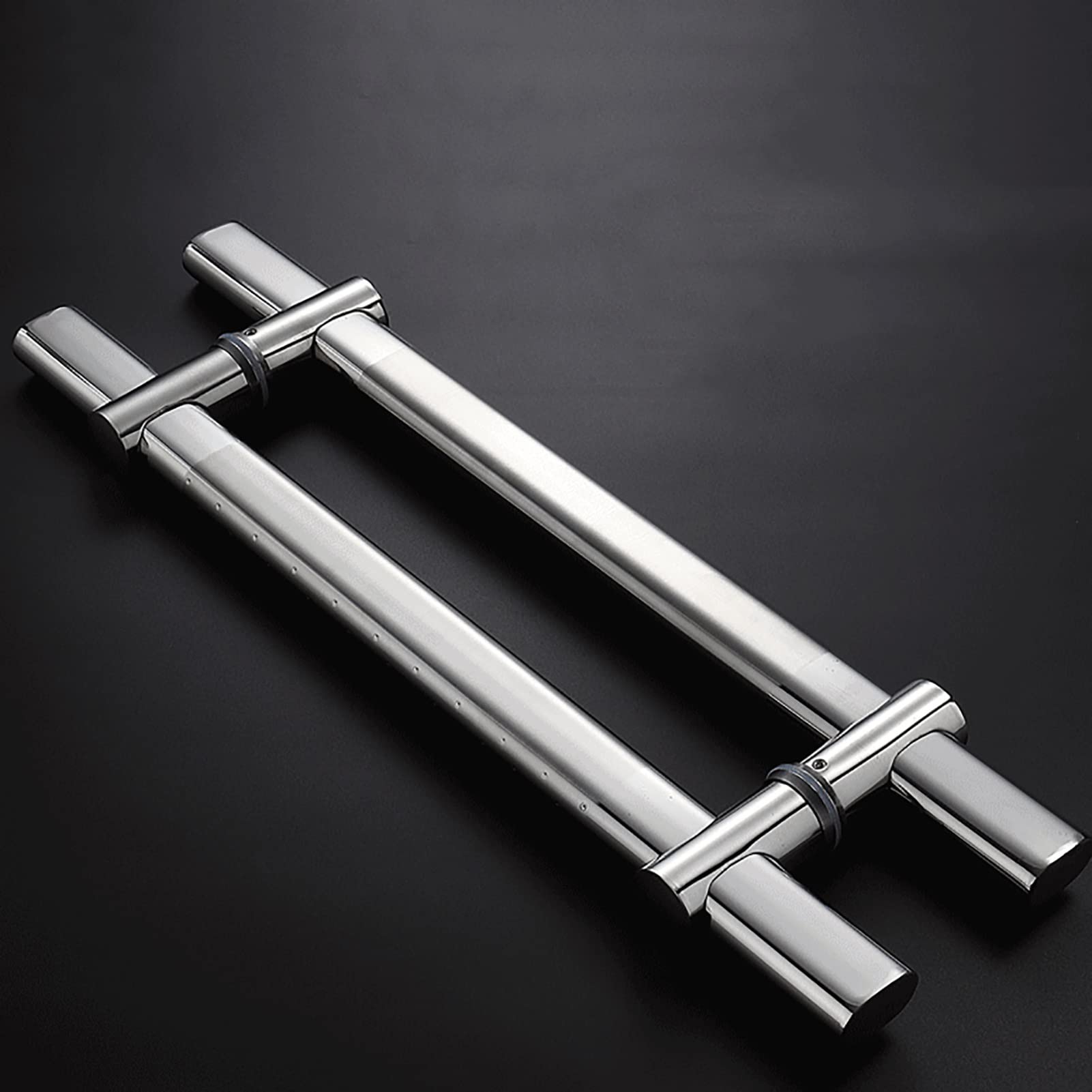 Entryway Door Handle Adjustable Hole Spacing Stainless Steel Entryway Door Handle Pull Shower Glass Sliding Barn Door Interior Exte,Onecolor-L:80cm(31.4in)/,Onecolor-L:80cm(31.4in)/50cm(19.6in)