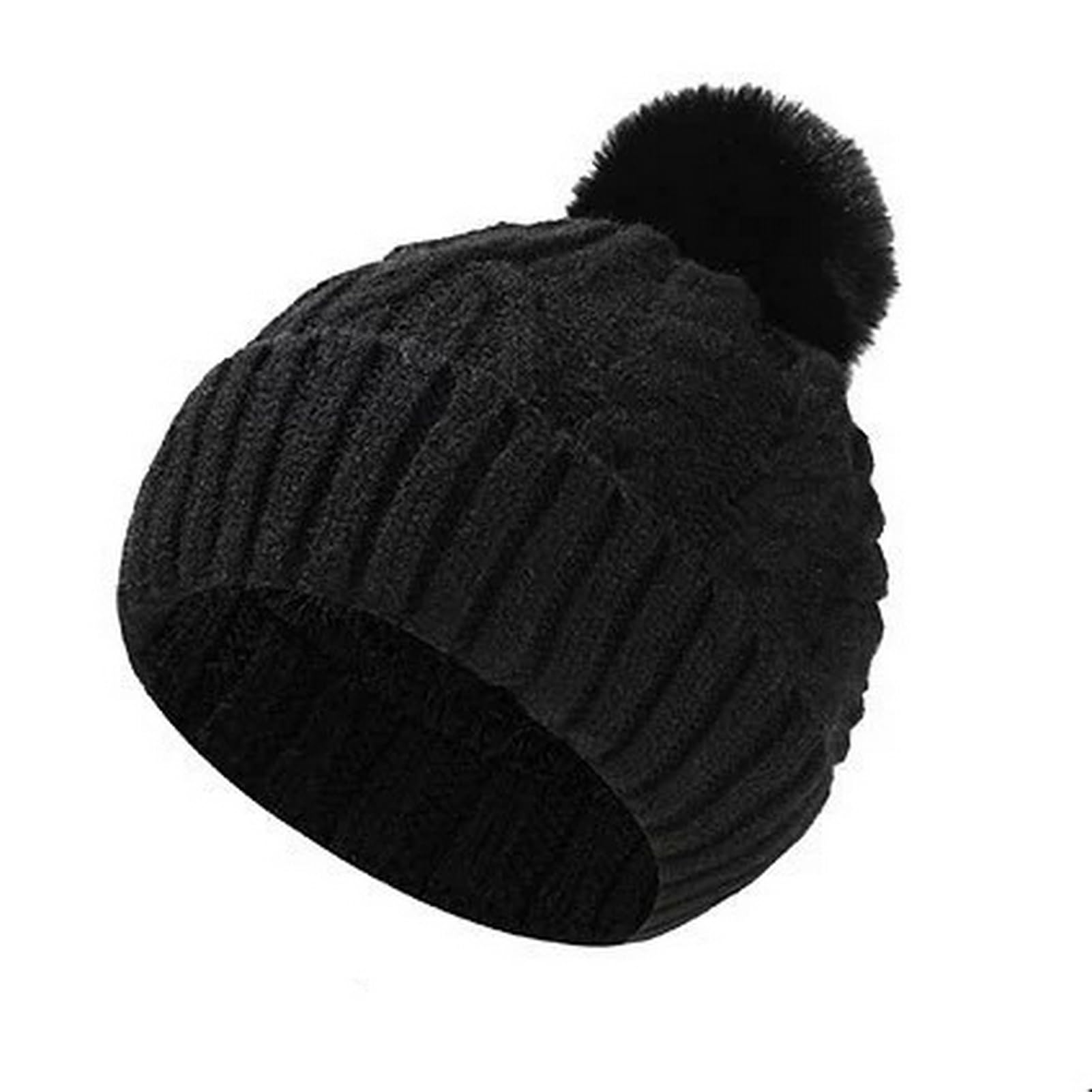 Lifup Conjunto Térmico 4 en 1, Gorro con Pompón, Bufanda Larga, Guantes y Calcetines de Lana, Set Mujer para Exterior y Uso Diario