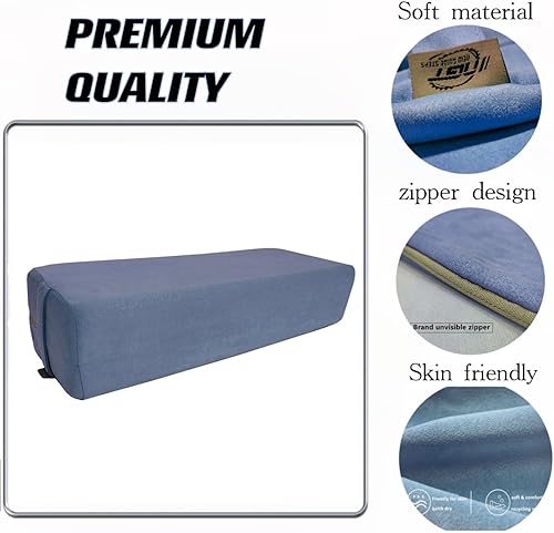 Miniatura 5 de NGT new guide steps Almohada de yoga para meditación y apoyo, cojín de yoga rectangular, cuñas de espuma, funda de almohada de gamuza lavable para