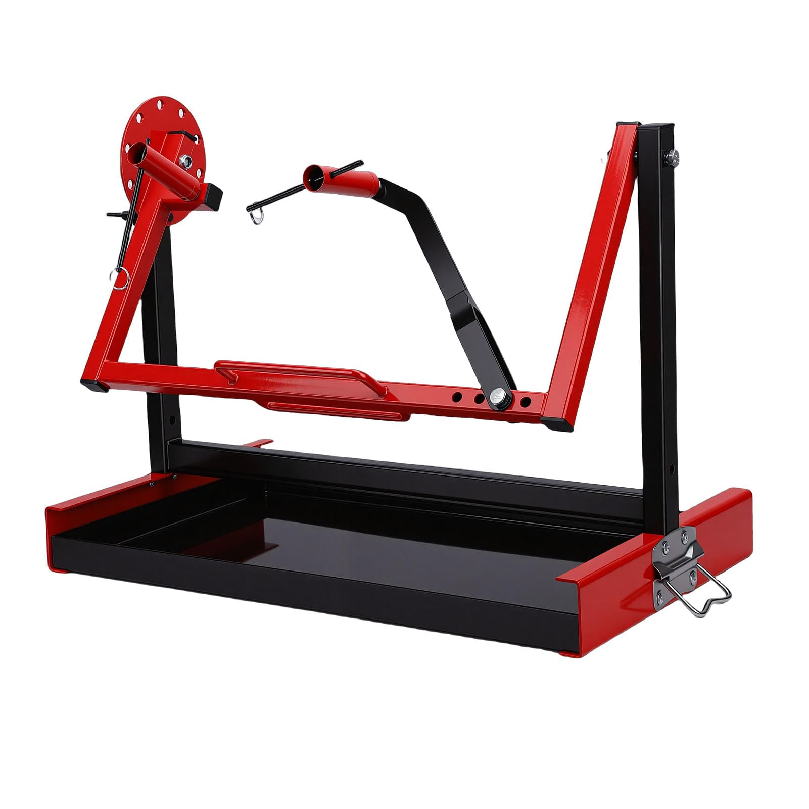 Pissente Soporte para Motor de Motocicleta, Soporte de Motor de Motocicleta Metálico Ajustable y Giratorio para Usuarios de Motores Verticales Monocilíndricos de 2 Tiempos y 4 Tiempos