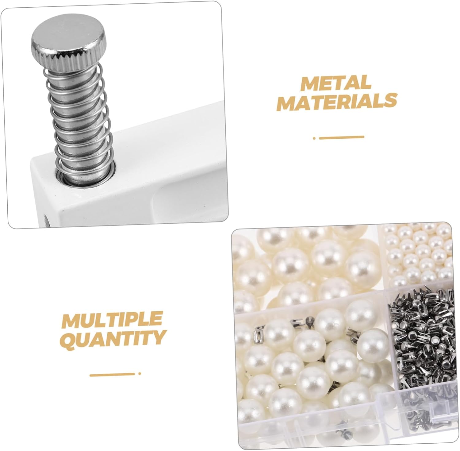 CORHAD - Bead Setting Machine Handheld Bead Press Pearl Mounting Tool Rivet Press for DIY