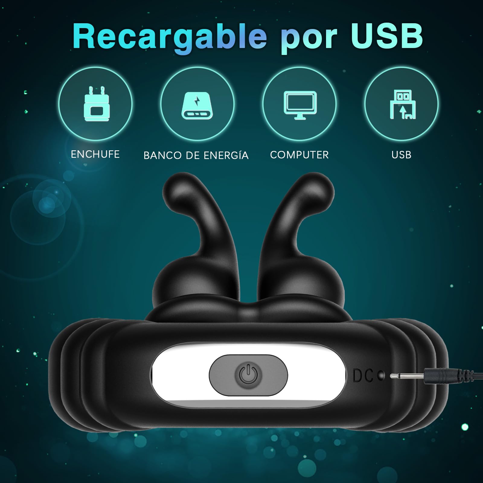 Anillo Vibradorador Pene Clítoris Juguetes Sexuales, Anillo Vibrador Pene Masculino Ereccion Vibradores para Hombres con 10 Modos, Cock Ring Juguetes Eróticos para Pareja Sexuales Sex Toýs Male
