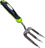 Garden Guru Stainless Steel Hand Weeder Fork - Rust-Resistant Tines, Ergonomic Grip for Weeding, Mulching, Transplanting & Soil Loosening