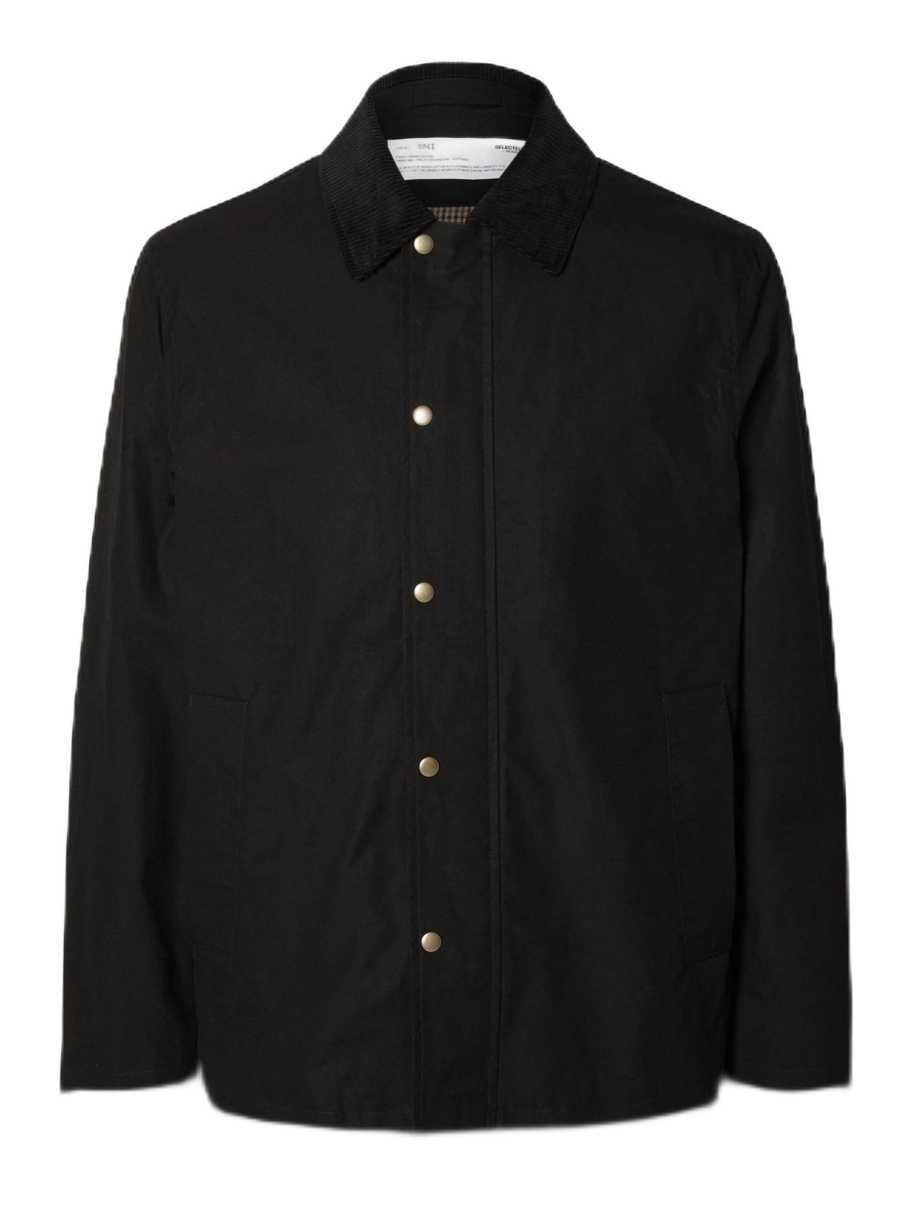 Veste coton ciré SELECTED HOMME coupe-vent déperlant mi-saison