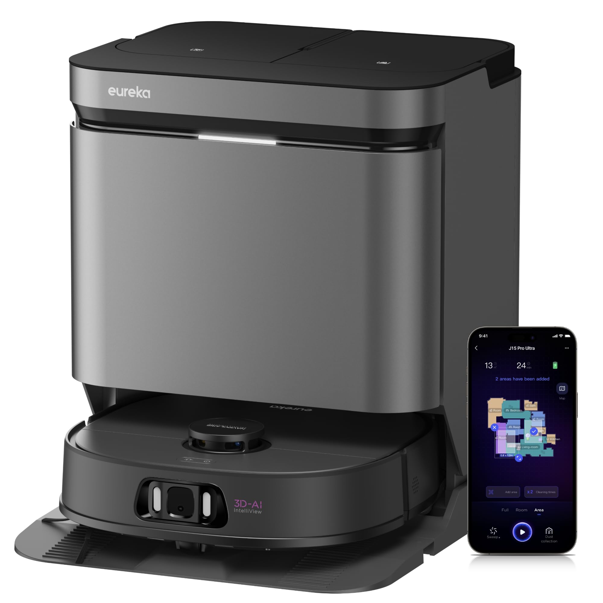 EUREKA J15 PRO ULTRA ロボット掃除機 16200Pa