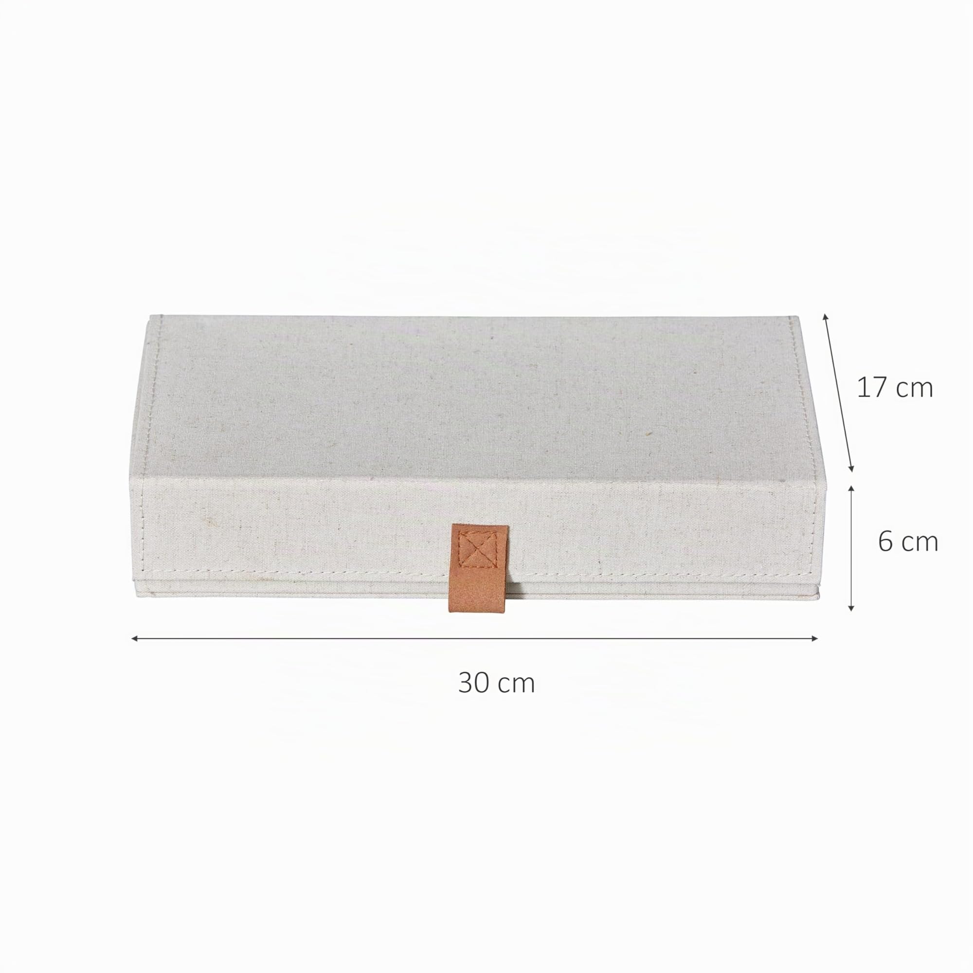 LOVE IT STORE IT – Premium - Boîte à Lunettes Rangement avec Couvercle Aimanté - Range Lunettes 5 Compartiments - Rangement Lunette de Soleil - Beige - 30x17x6cm