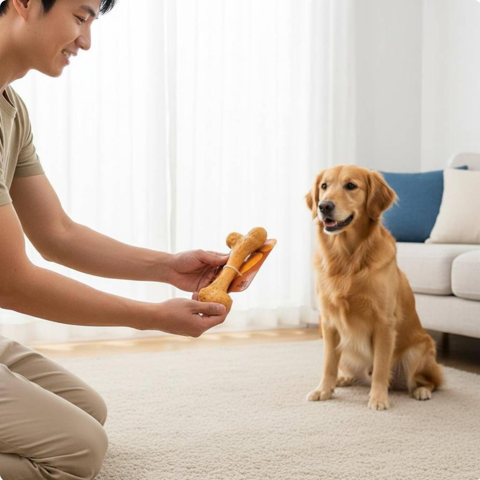 Set di 5 da Masticare per Cani E Cuccioli, Realizzati in Gomma Resistente Ai, Durevole E Delicato sulle Gengive, 5 Pezzi
