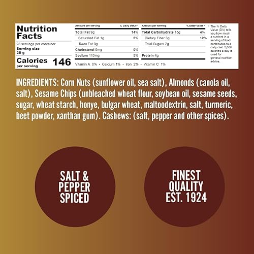 Miniatura 2 de Germack Pistachio Company, Mezcla de nueces crujientes de maíz y anacardos crujientes, tarro de 14 onzas, juego de 2