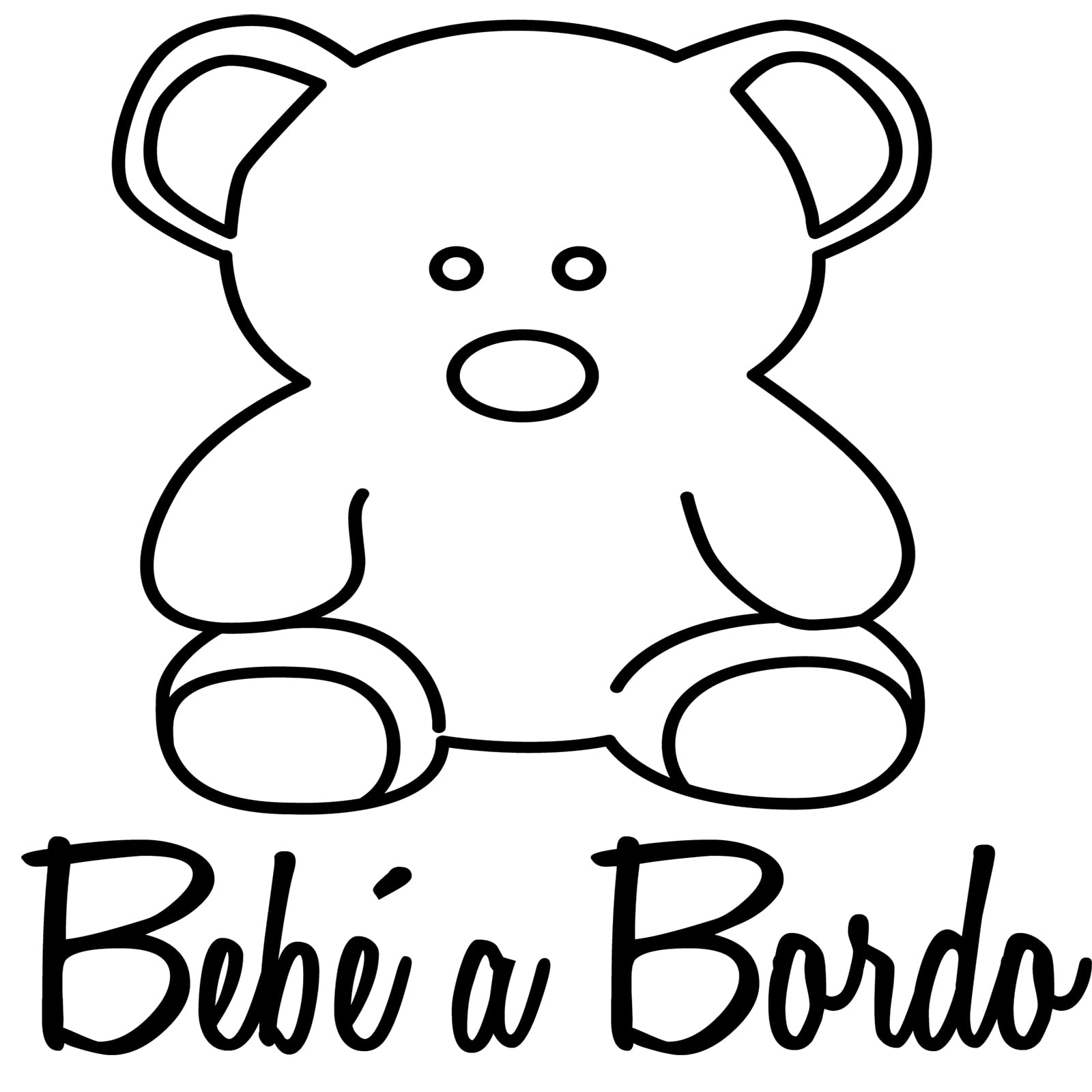 Pegatina Bebé a Bordo. Adhesivo vinilo para coche o moto. Sticker (Baby On Board, Baby In Car) (41.Bebé niño triángulo) — view 12