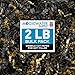 Crinkle Cut Paper Shred Filler (2 LB) for Gift Wrapping & Basket Filling - Black & Gold | MagicWater Supply