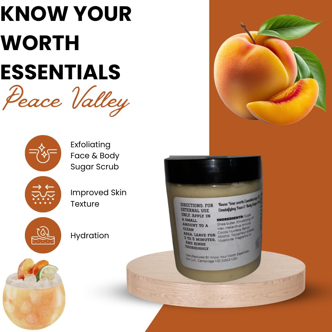 Exfoliating Face & Body Scrub (Peach Valley)