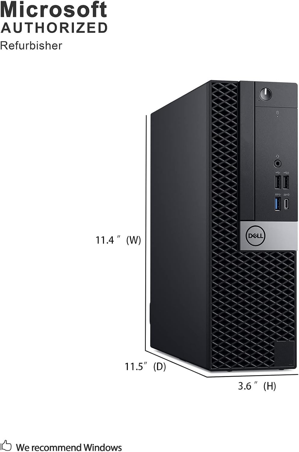 Amazon.com: Dell Optiplex 7070 SFF Desktop PC, Core i5-8500, 16GB