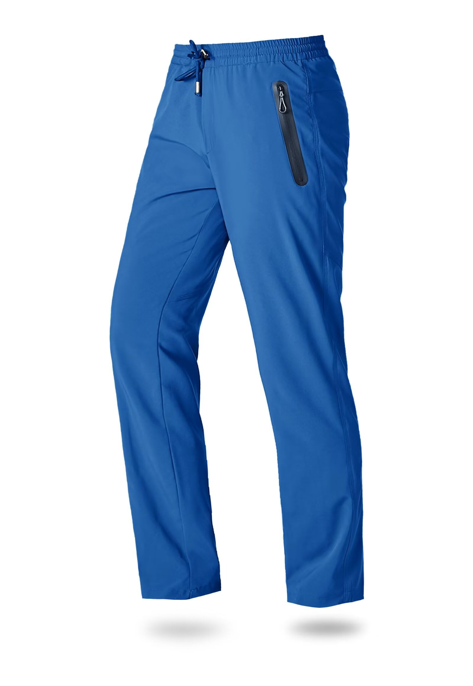 Boladeci Mens Joggers Lightweight Quick Dry Pants Athletic Hiking Workout Elastic Waist Sweatpants with Pockets