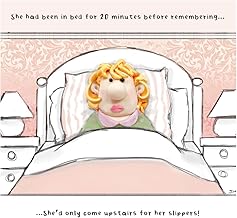Model Family Funny Birthday Card for Her, She'd Only Come Upstairs for her Slippers!, Multi-Coloured